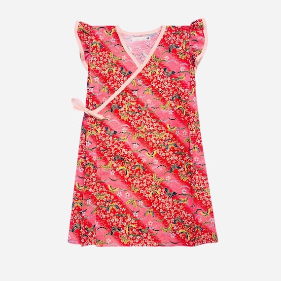 ROBE KIMONO ENFANT En Tissu Japonais Imprime Papillons Etsy