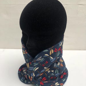 Tour de cou en tissu japonais, doublé polaire