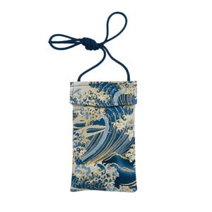 POCHETTE ETUI PORTABLE en tissu japonais
