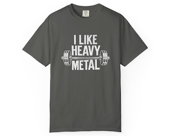 I Like Heavy Metal T-shirt | Rock Band Typography Tee