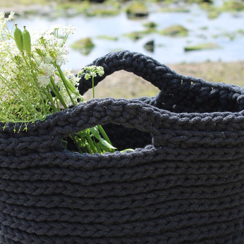 Patrón de ganchillo para una bolsa de playa de toda la vida imagen 3