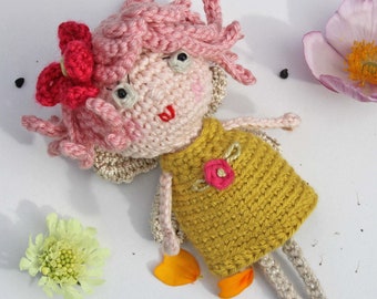 Crochet Pattern for Mary, a quite contrary Christmas fairy!