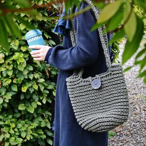 Crochet Pattern for Coffee to Go Shoulder Bag