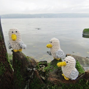 Crochet Pattern for a Seagull Key Ring