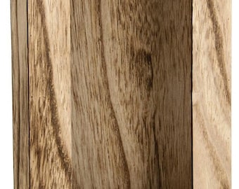 Houten lijst met leds natuurlijk donker hout