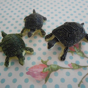 Tartarughe Miniature Set di 3 Animali in Resina