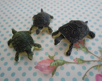 Turtles Miniature Supplies Mini Animals Set of 3