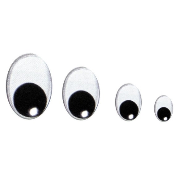 Moving Eyes Oval 100 Pcs Plastic Eyes DIY Dolls Toys Puppets