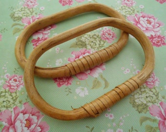 Bag Handles Mini Bamboo Set of 2  DIY Purses