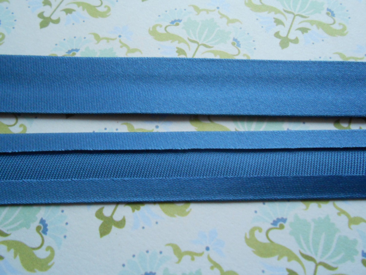 Satin Bias Tape Binding Denim Blue Double Fold Etsy