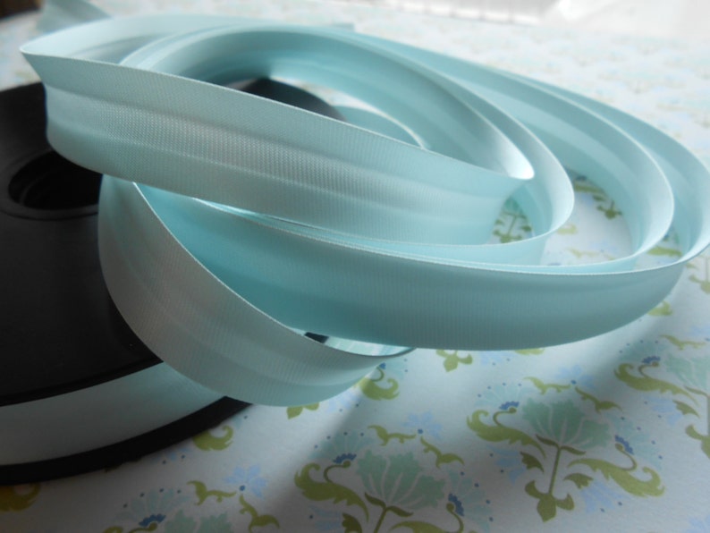 Satin Bias Tape Binding Aqua Green