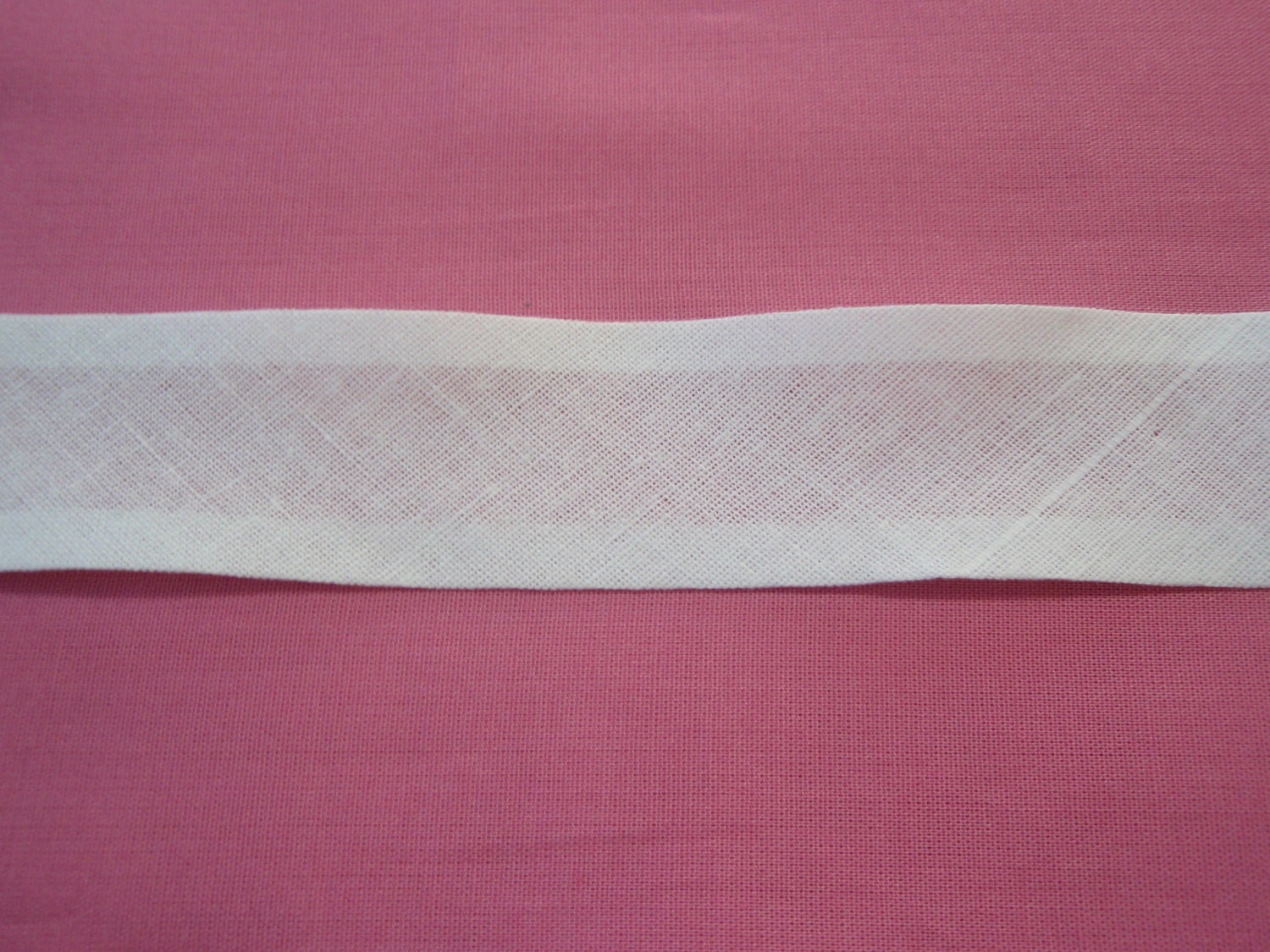 Cotton Bias Tape Binding White 1 Width 10 Yards Double Etsy