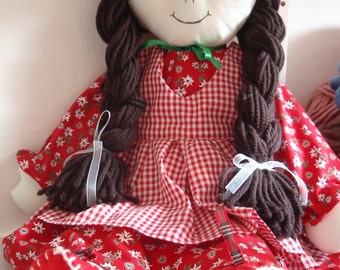 Pattern Rag Doll Cloth Doll PDF DIY Free Shipping