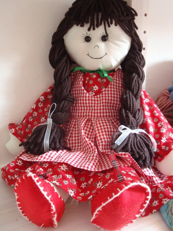 Pattern Rag Doll Cloth Doll PDF DIY Free Shipping - Etsy