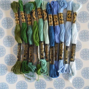DMC Moulinè Set med 10 nystan Broderigarn Special 25
