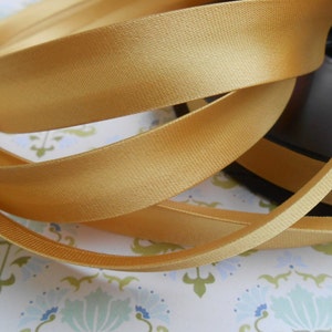 Satin Schrägband Bindung Gold Trim gefaltet Nähen Arbeiten