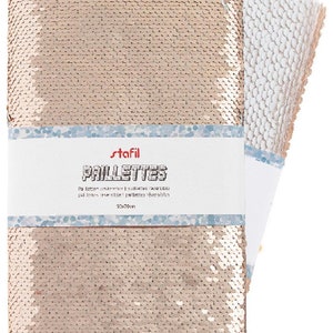 Tessuto Paillettes Reversibili 70x50 cm 5 colori immagine 8