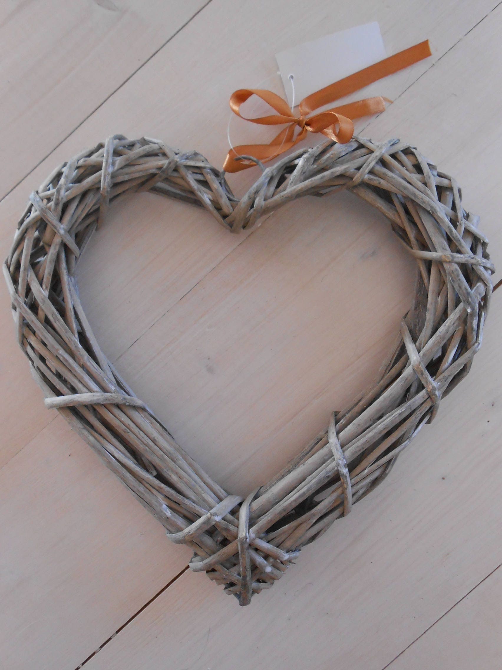 Couronne Cœur En Rotin De Vigne - 10cm - Décoration Naturelle