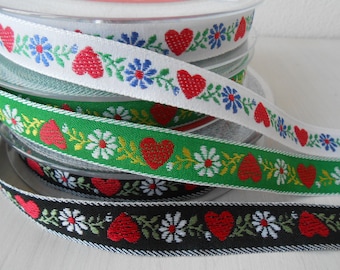 Edelweiss Trim Tyrolean Embroidered Passementerie 5/8" width 5 yds