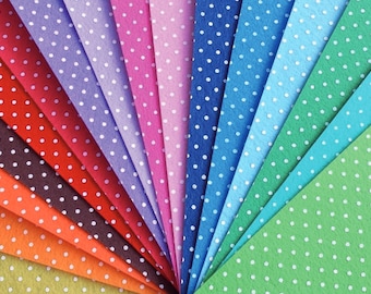 Felt Polka Dots Printed 5 Sheets cm 30x40