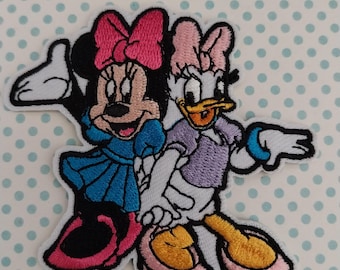 ミニーとデイジーのアイロン刺繍パッチアップリケディズニー