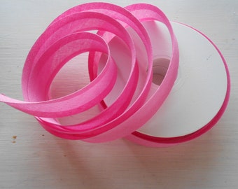 Schrägband Baumwolle Rosa 1/2 "breite 10 Meter