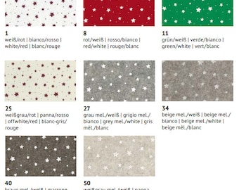 Felt Printed Stars 5 Sheets cm 30x40