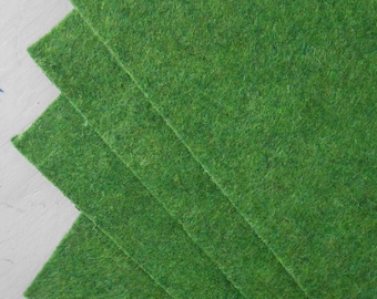 Felt Sheet Green Melange Craft Thick Felt cm 30x45