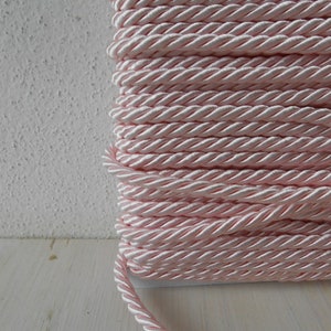 Cordone Ritorto Satin Rosa mm 5.5 mt 5 Passamaneria