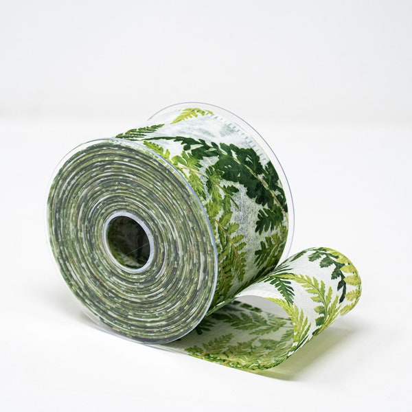 Fern Ribbon Wide Tape 2 3/4" width 5 yds Decofiber