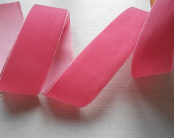 Cinta de terciopelo de 2 yardas y 1 1/2" de ancho, color rosa