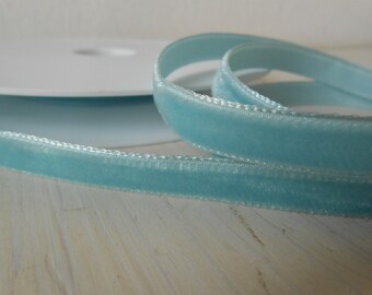 Samtband in Babyblau 5 Meter