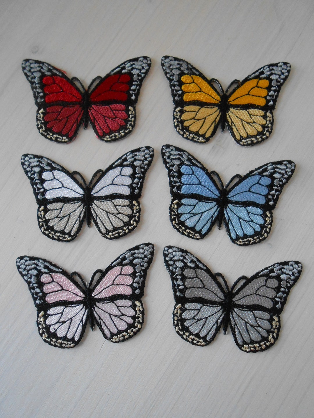Butterfly Iron on Embroidered Patch - Etsy Finland