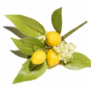 Mazzolini Decorativi Limoni Artificiali 6 Bouquet