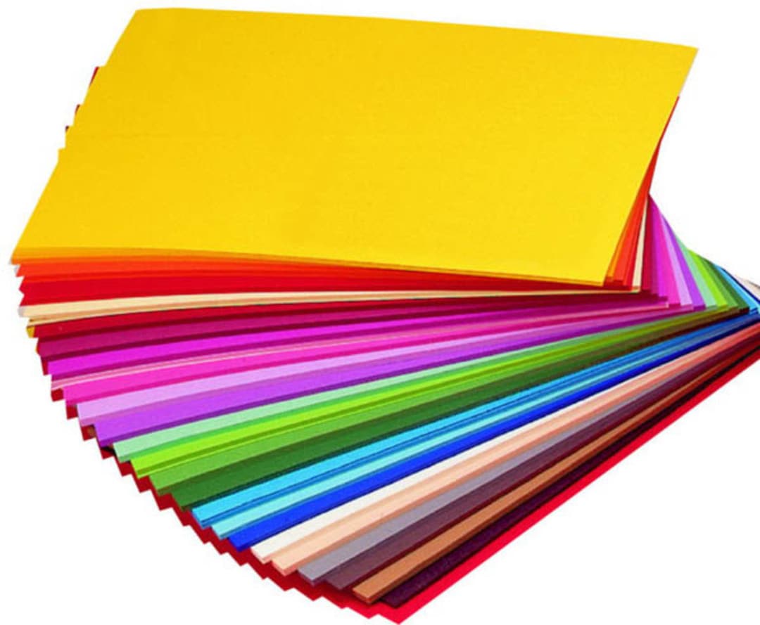 Craft Foam Sheets--12 x 18 Inches - Asst. Colors Set 1 - 10 Sheets