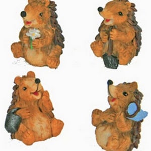 Ricci Miniature Set di 4 Assortiti Animali in Resina