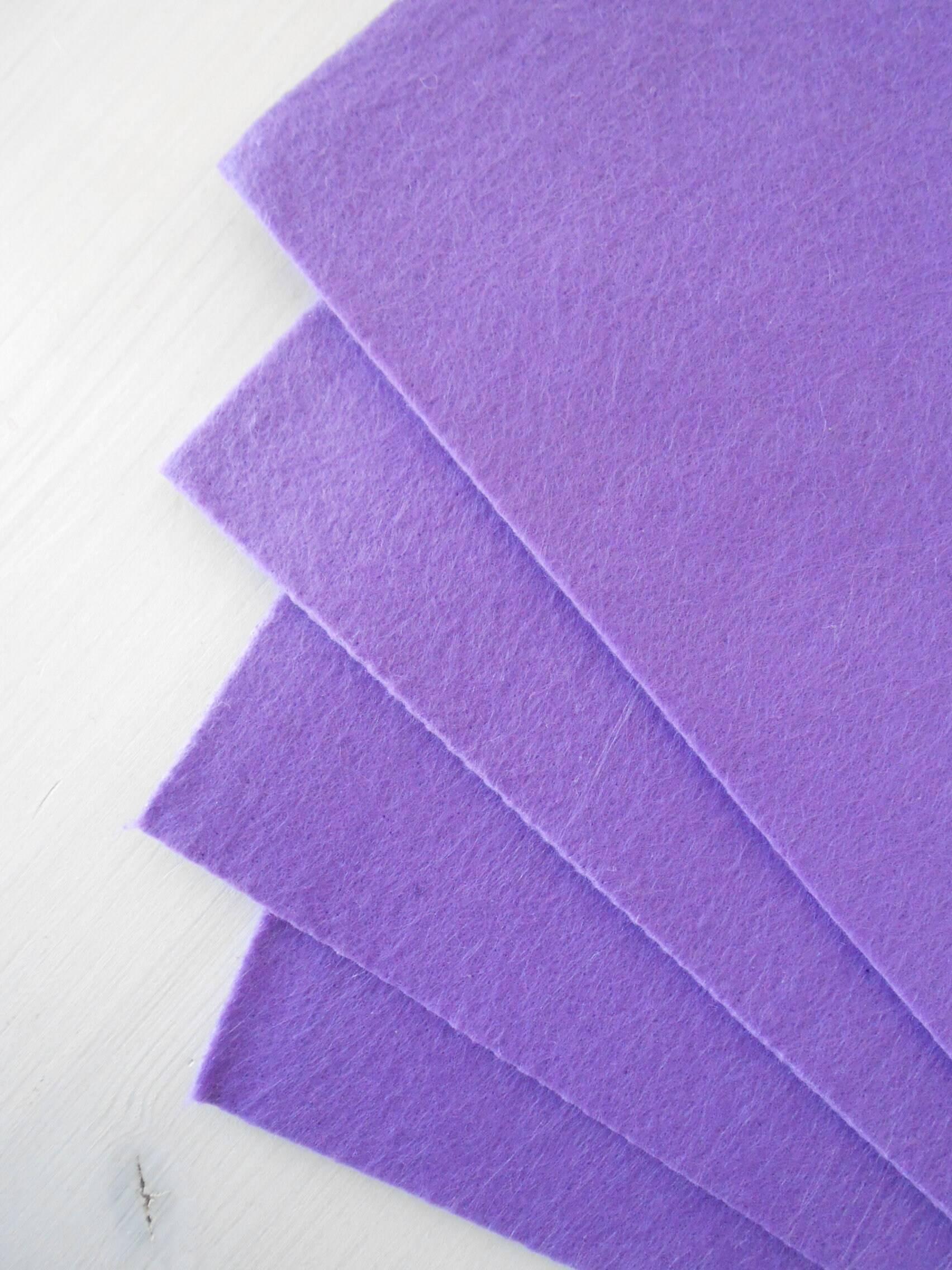 Felt Sheets 2 Pcs Craft Thick Purple Felt Cm 20x30 