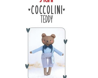 Teddy Coccolini Cartamodello Stampato da Cucire Stafil Fai da Te