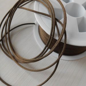 Coda di Topo Marrone mm 2 metri 5 Satin