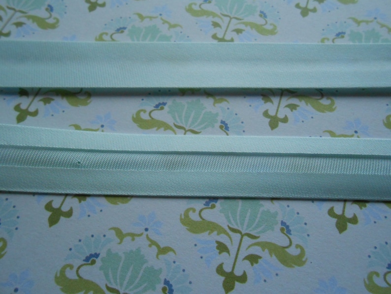 Satin Bias Tape Binding Aqua Green