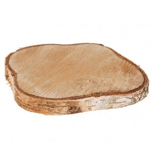 Natural Wood Slice Round Birch Thick Cut