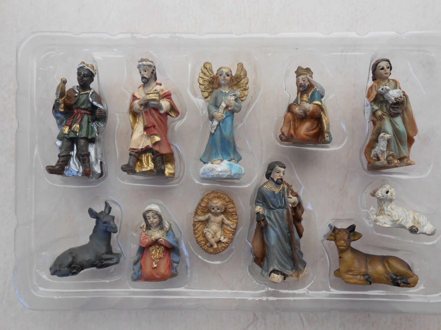 Nativity Set 11 pcs Religious Figures Christmas Decoration 1 1/4