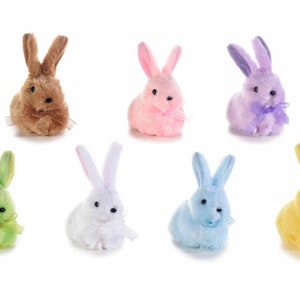 Mini Rabbit Animal Miniature Plush Easter Decoration