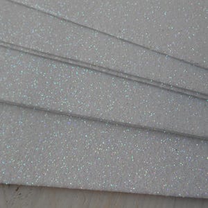 Moosgummi Glitter 3 Sheets EVA Foam Craft Fommy cm 40x30 Ice Color
