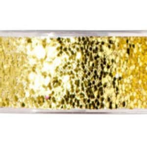 Christmas Ribbon Champagne Gold 20 yds Wired Edge 5/8&quot; width