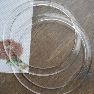 Bag Handles Round Transparent Set of 2 image 1