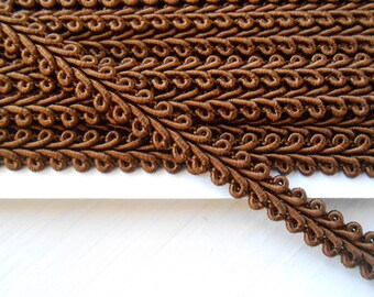 Trim Passementerie Classic Gimp Brown 3/8" width 5 yds