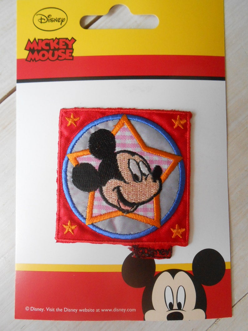 Patch Mickey Mouse Disney Applique Embroidered Iron-on Transfert