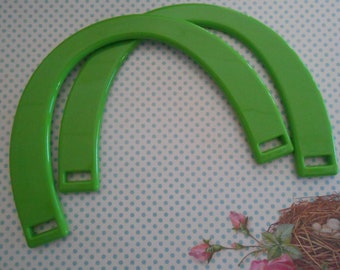 Bag Handles Set of 2 Apple Green Acrylic