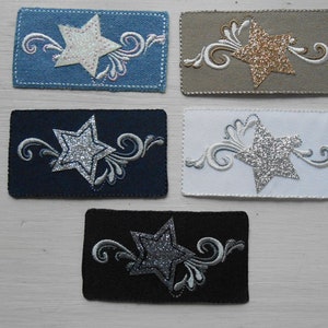 Patch Iron-on Glitter Star Embroidered Applique Embellishment